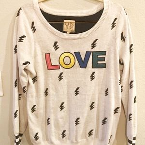 Chaser Lightning Embroidery Sweatshirt, Large, NWT